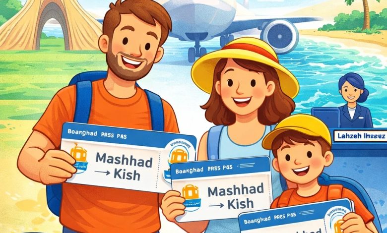 خرید بلیط هواپیما مشهد به کیش